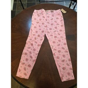 Nine West Vintage America Collection Floral Pink Jean Pants NWT Size 10